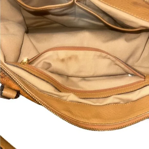 MCM Cognac Visetos Tote